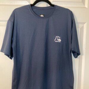 Quicksilver Men's Everyday Short Sleeve Surf Tee UPF 50+ - Dark Blue - Size M
